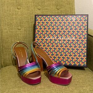 Kurt Geiger Rainbow Pierra Platform Heels